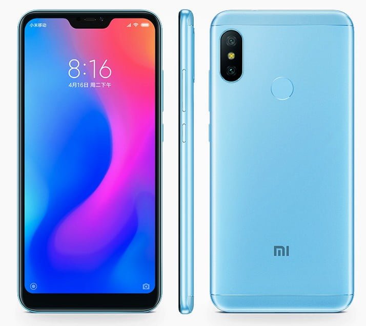 Redmi 6 Pro specification and display